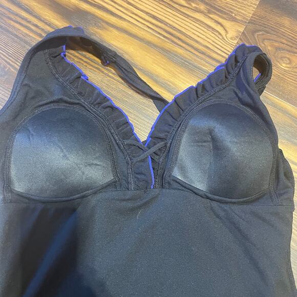 Gabar One Piece Ruffle Front Halter Neck Swimsuit size 16 - Picture 6 of 12